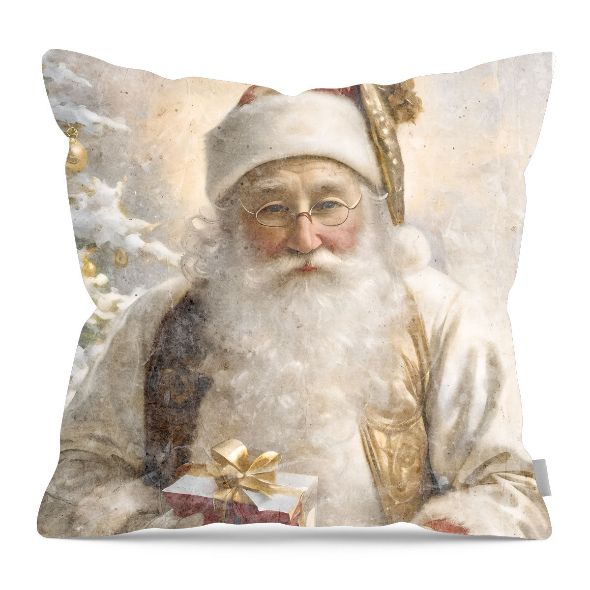 White Background Santa 7 - Pillow