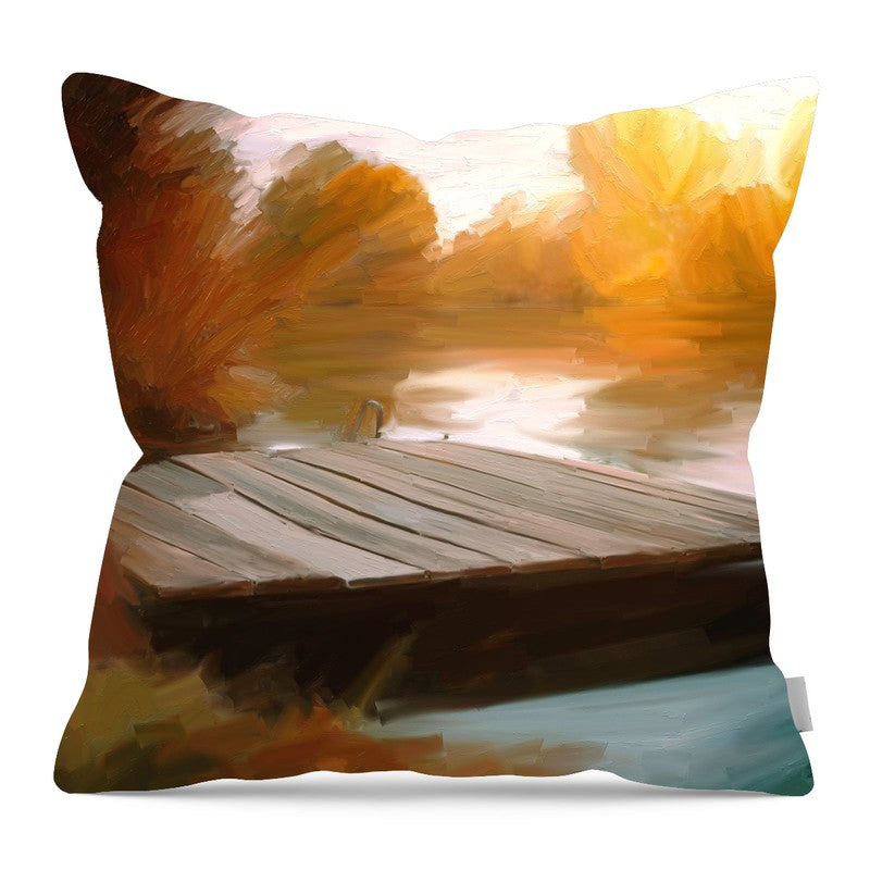 Dock - Pillow — 16-inch linen-look pillow