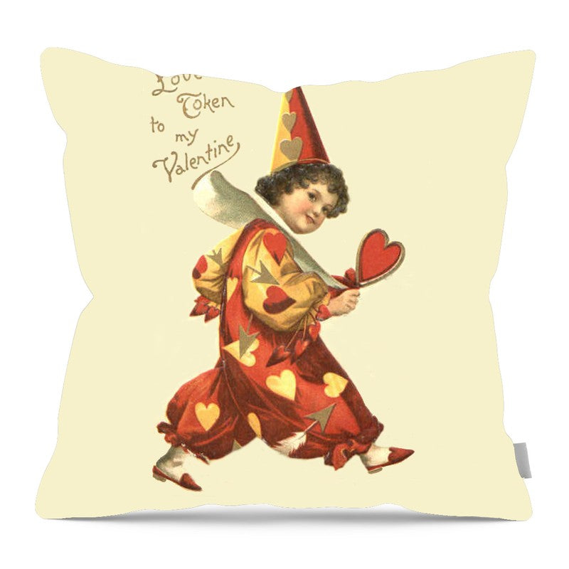 Cupid Dressed Up - Pillow — 16-inch linen-look pillow