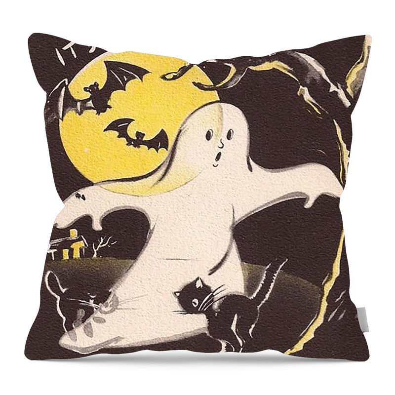 Vintage Ghost - Pillow — 16-inch linen-look pillow