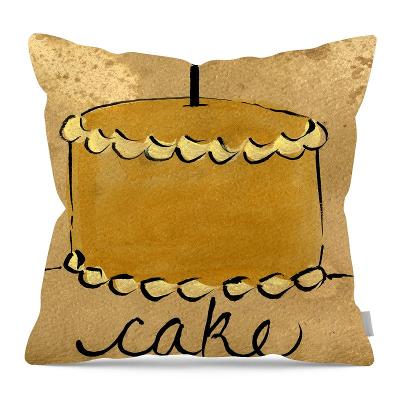 Cake - Pillow — 16-inch linen-look pillow
