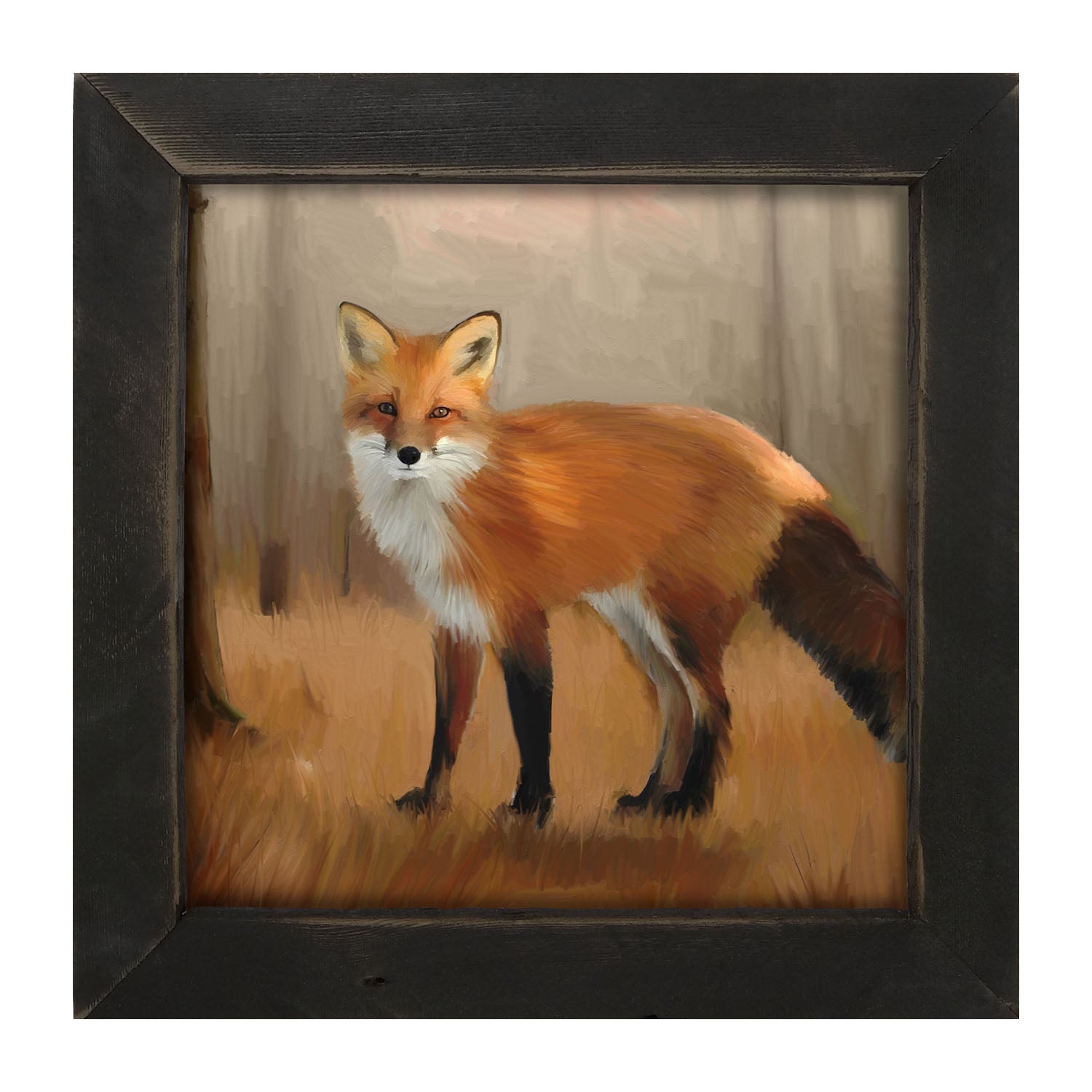 Standing Fox - Framed Art