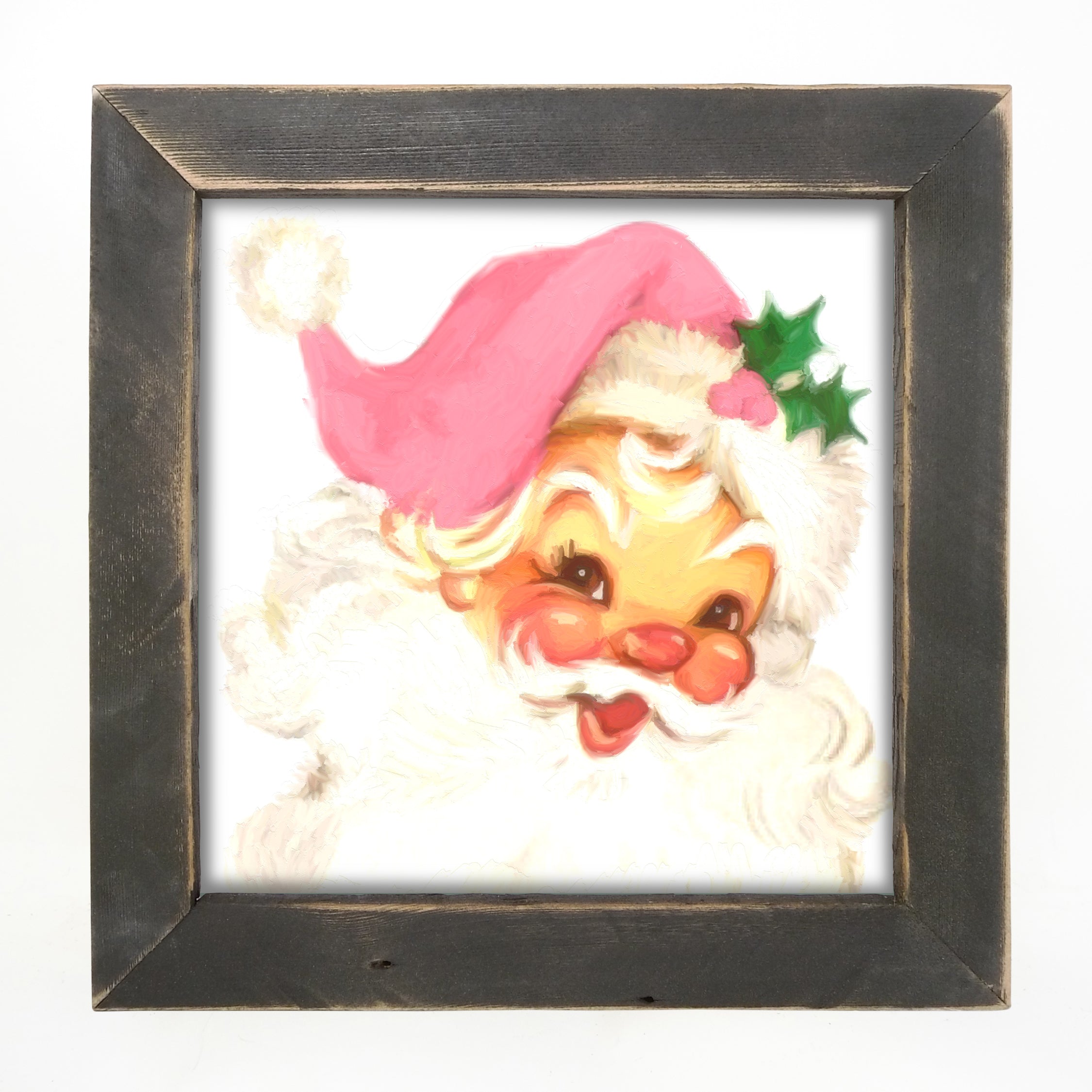 Pink Santa - Framed Art