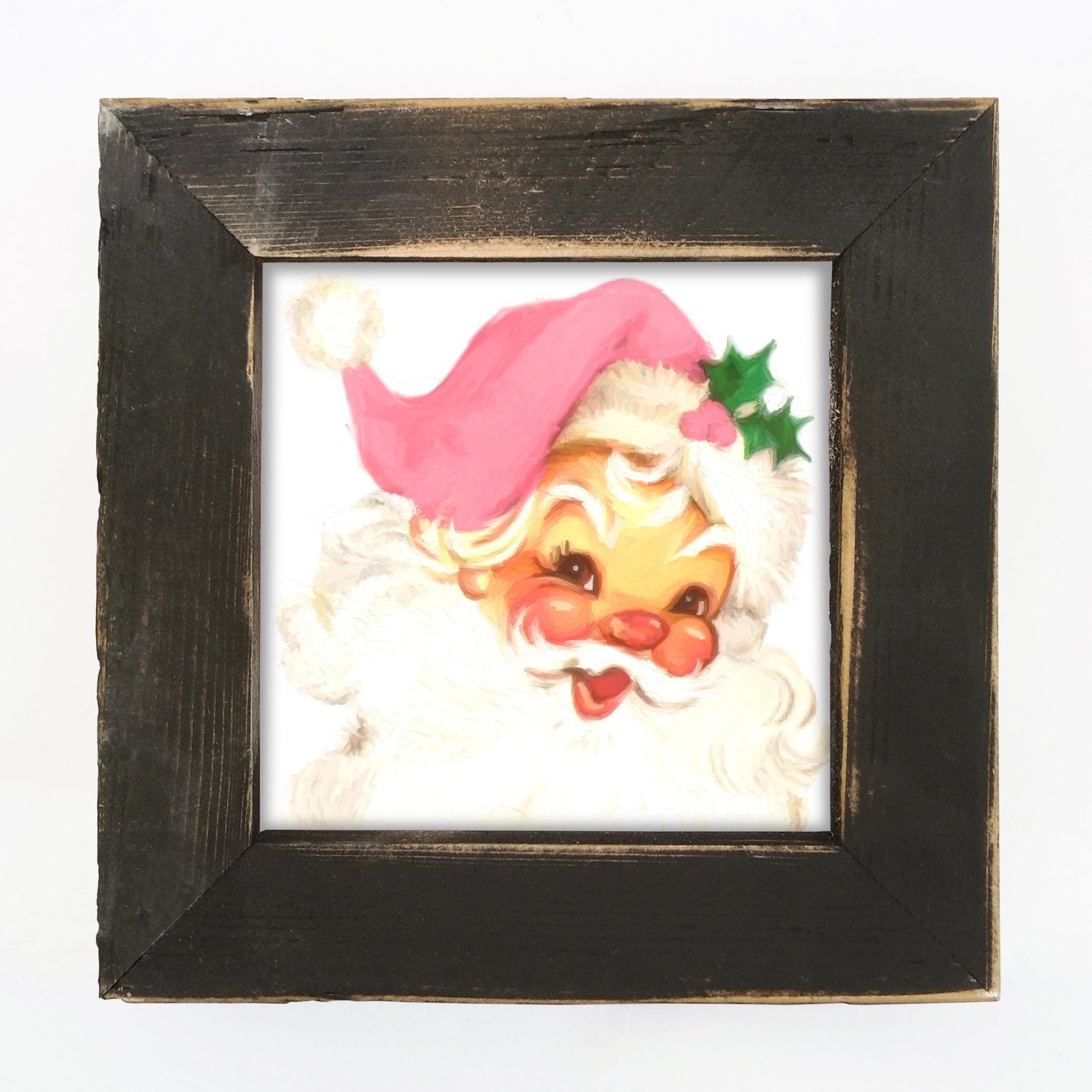 Pink Santa - Framed Art