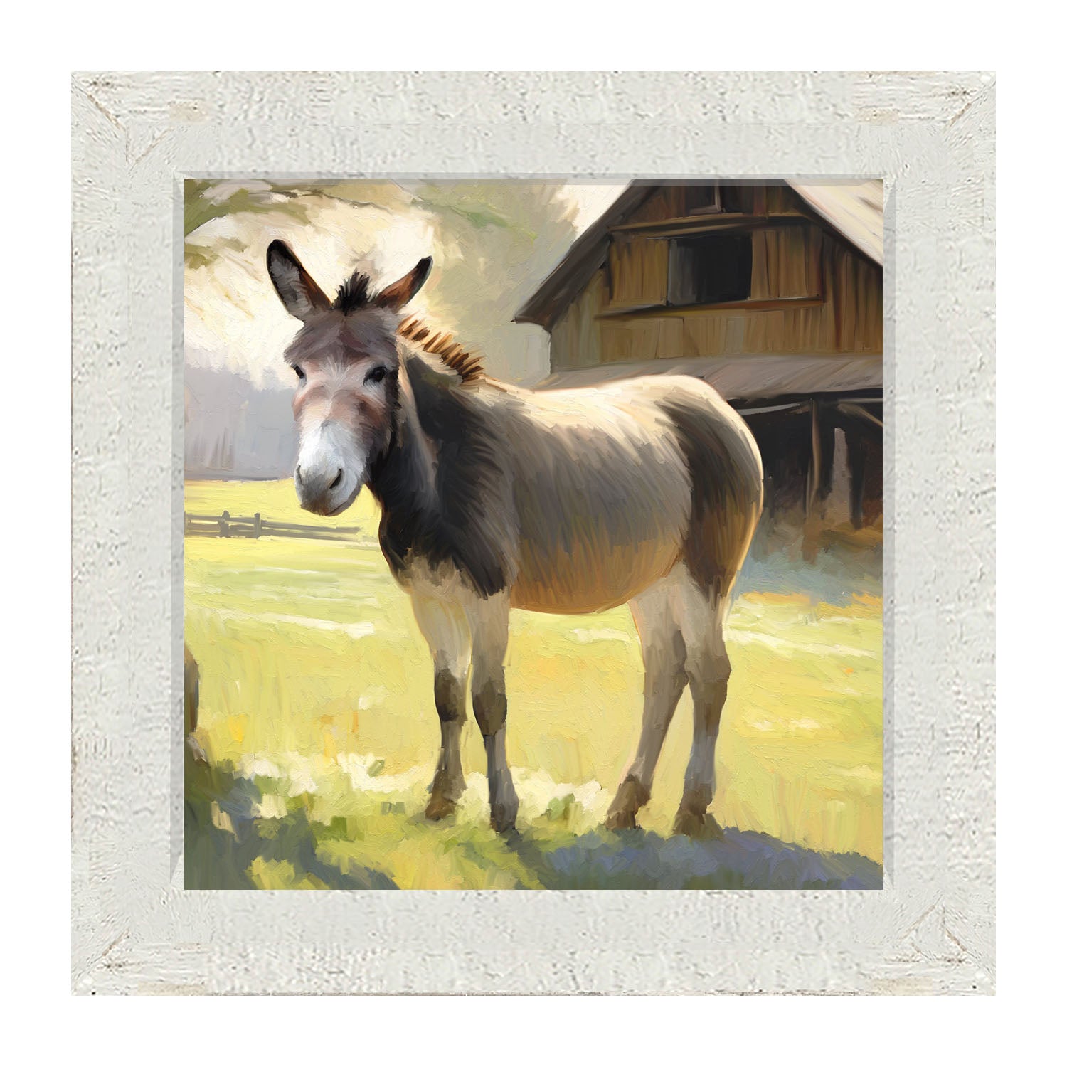 Barn Donkey - Framed Art