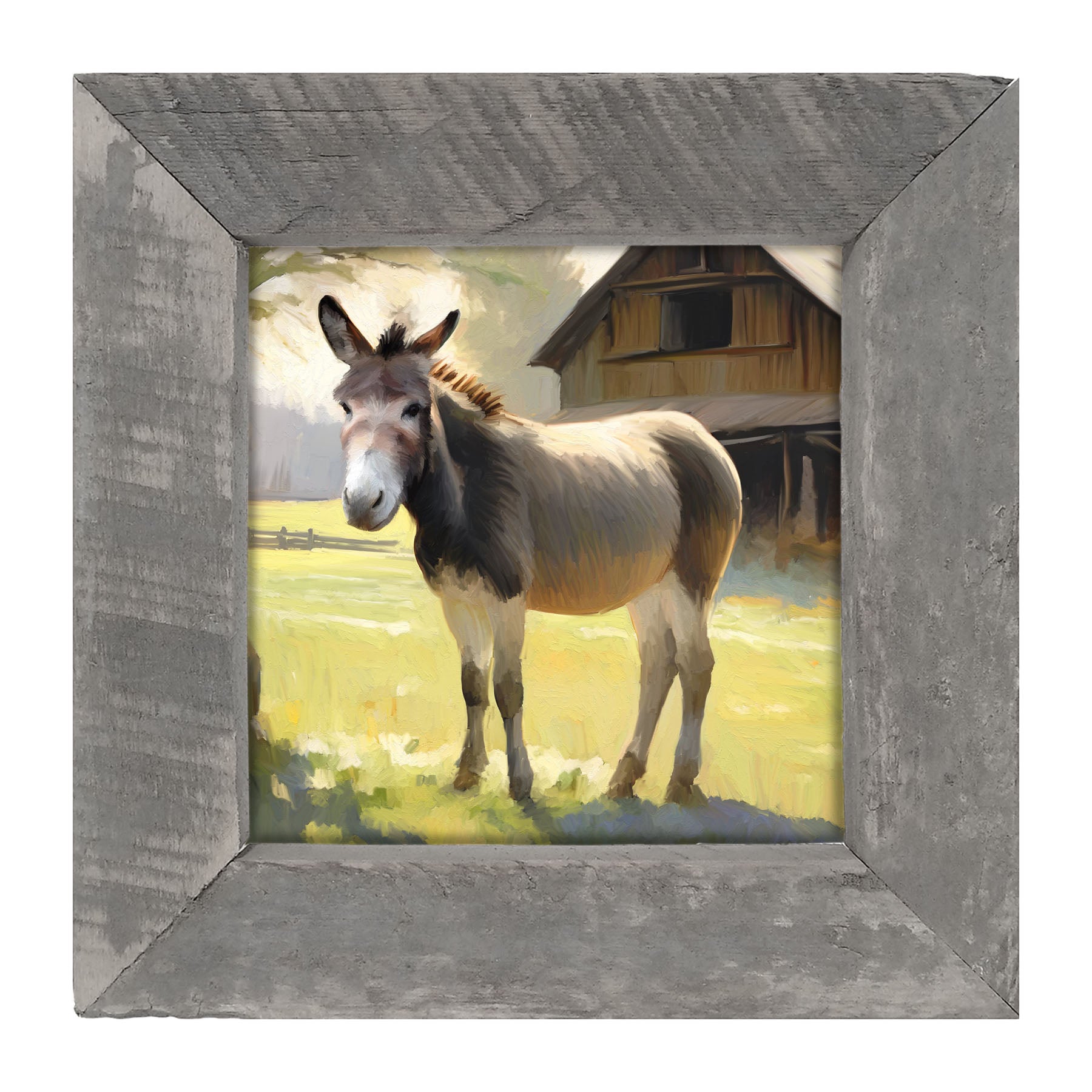 Barn Donkey - Framed Art