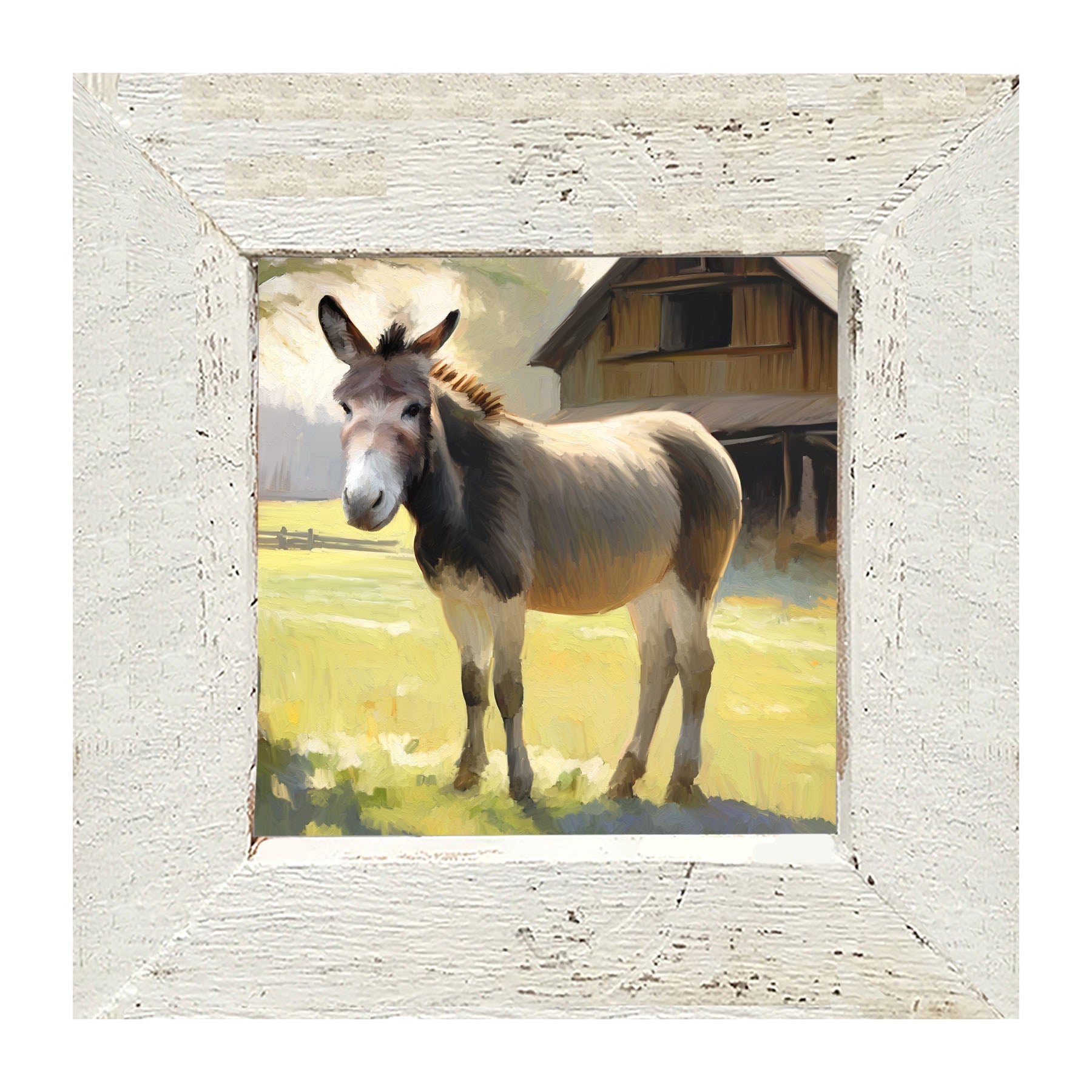 Barn Donkey - Framed Art