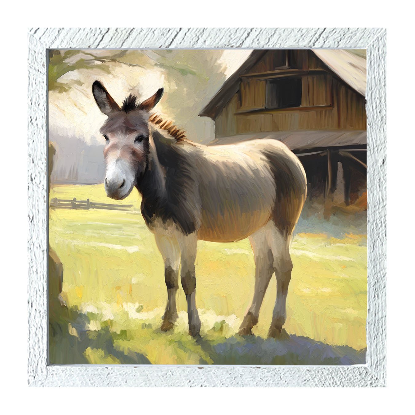 Barn Donkey - Framed Art