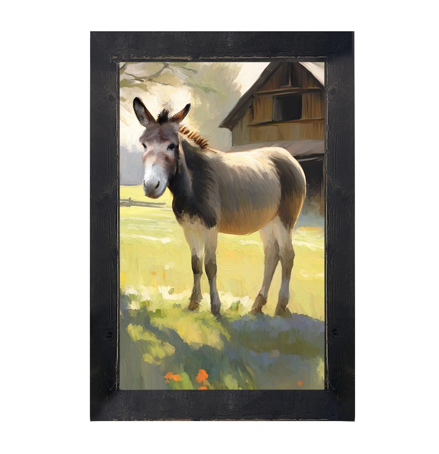 Barn Donkey - Framed Art