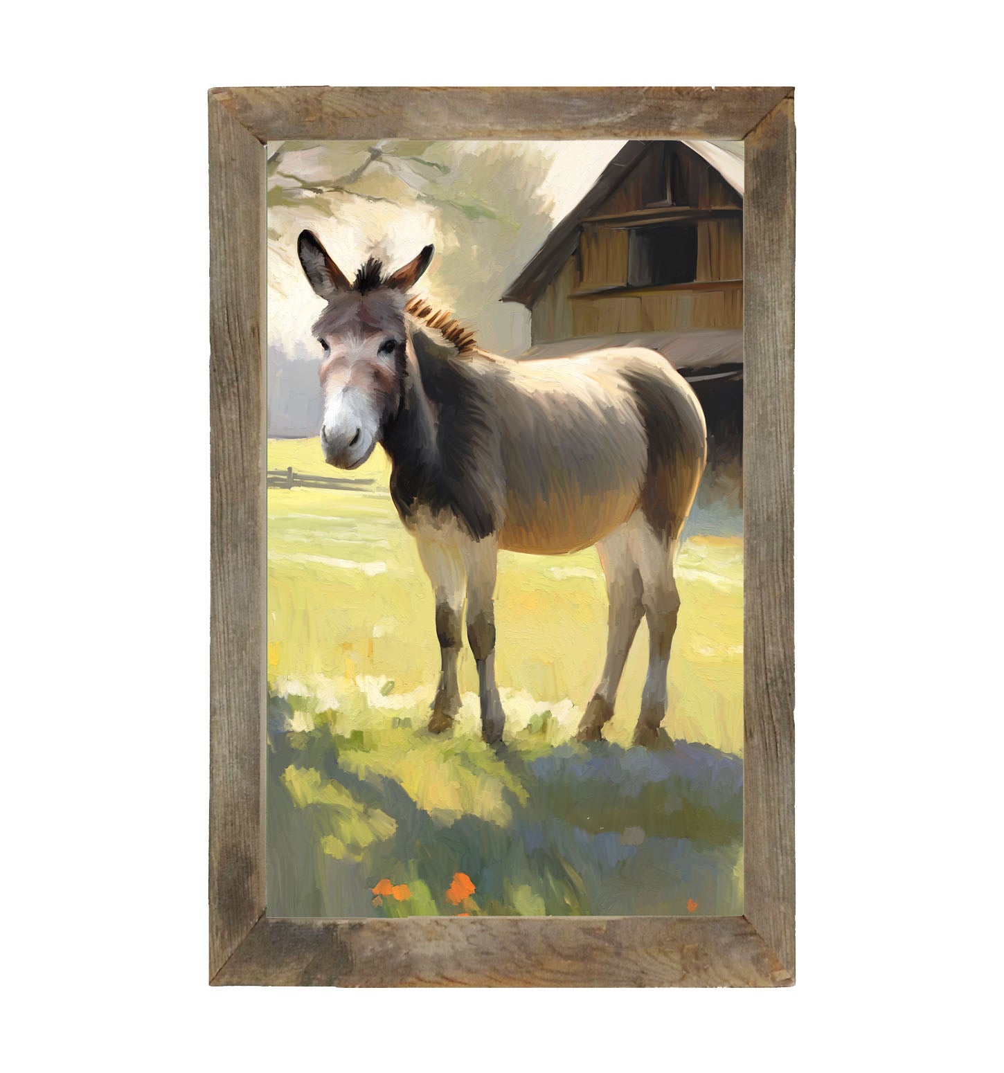 Barn Donkey - Framed Art