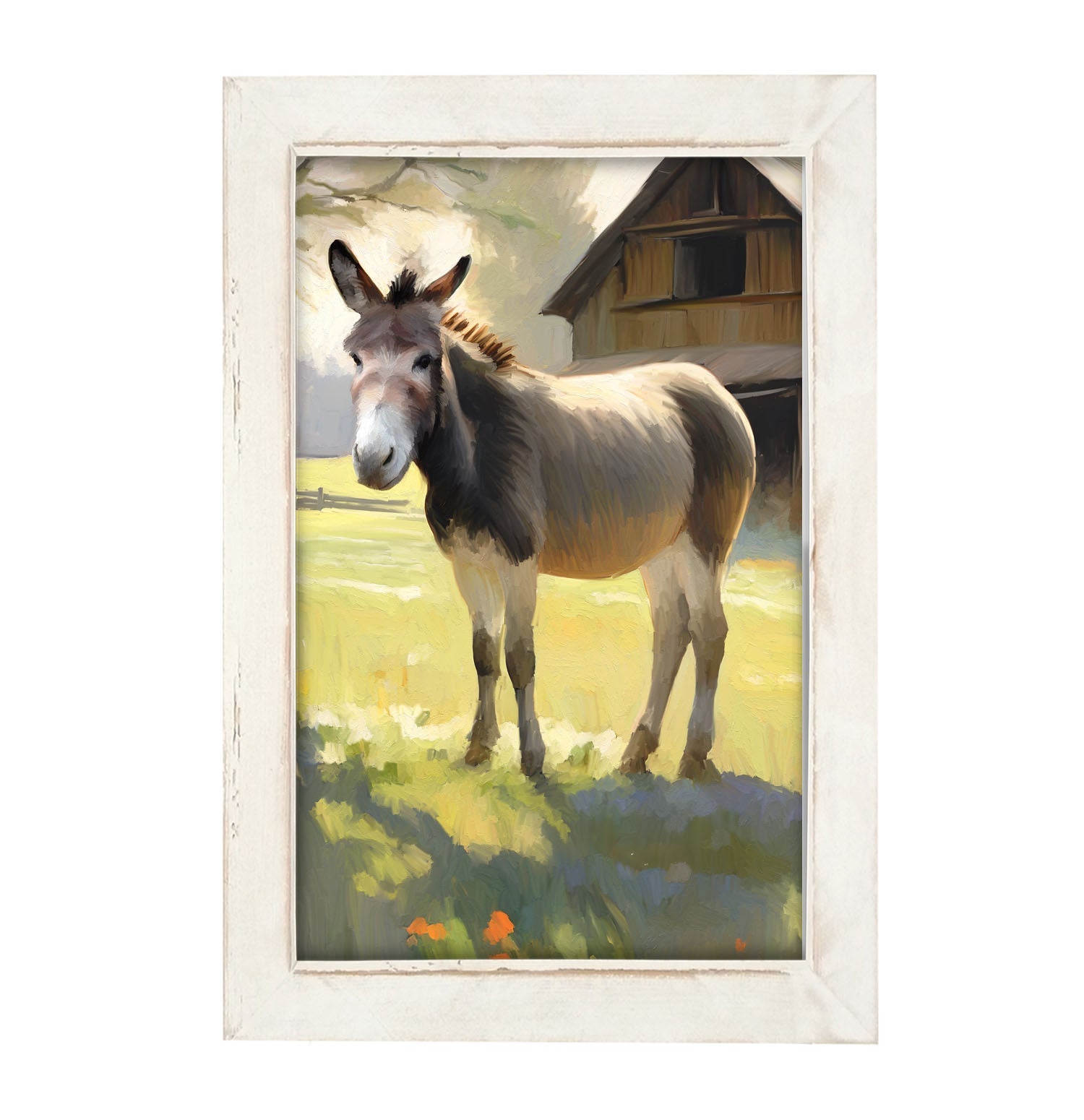 Barn Donkey - Framed Art