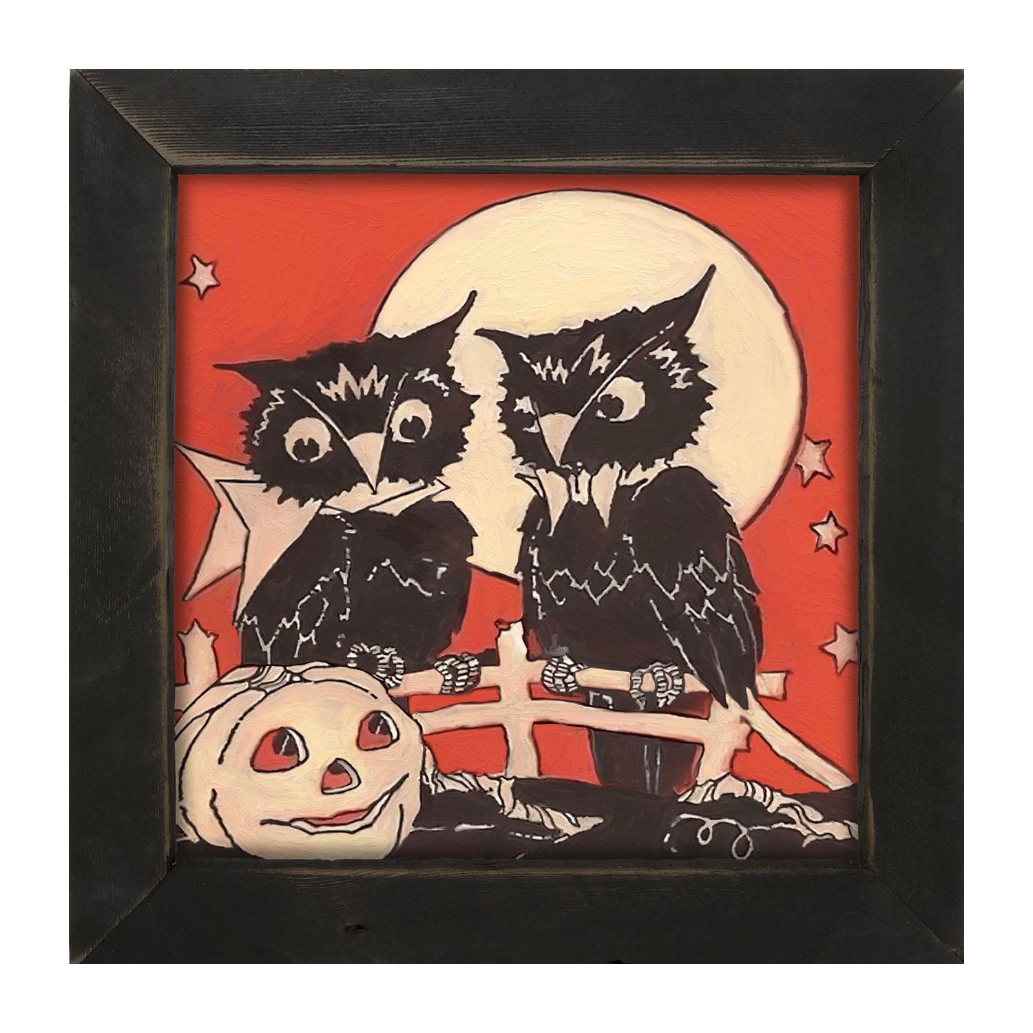 Two Owls - Framed Art