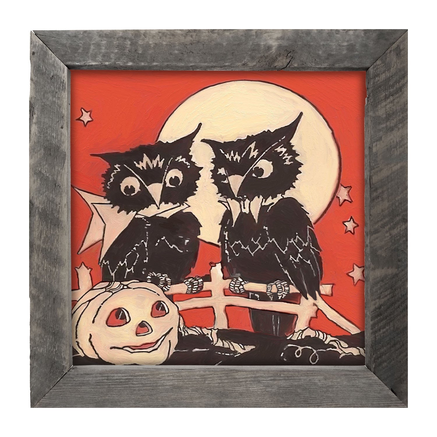 Two Owls - Framed Art