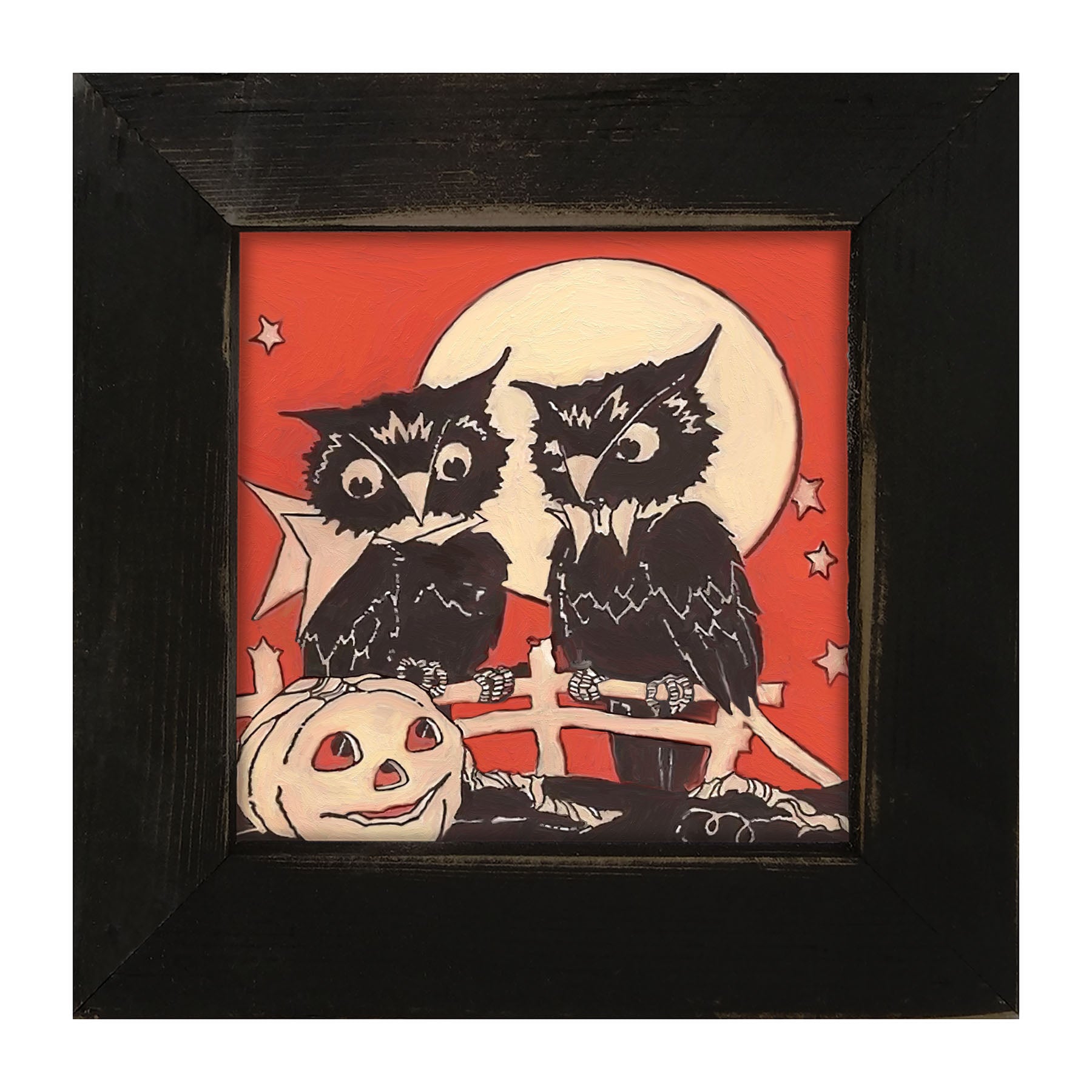 Two Owls - Framed Art