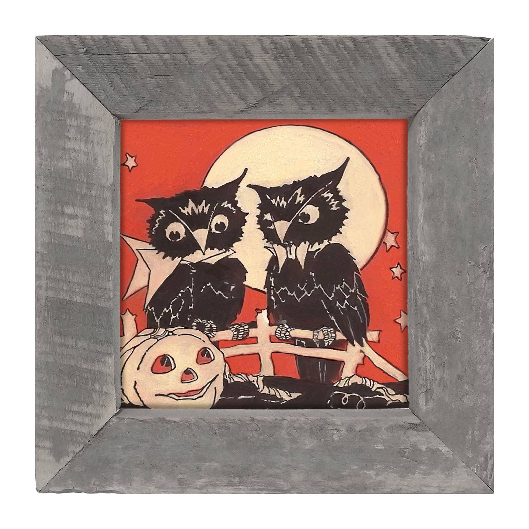 Two Owls - Framed Art