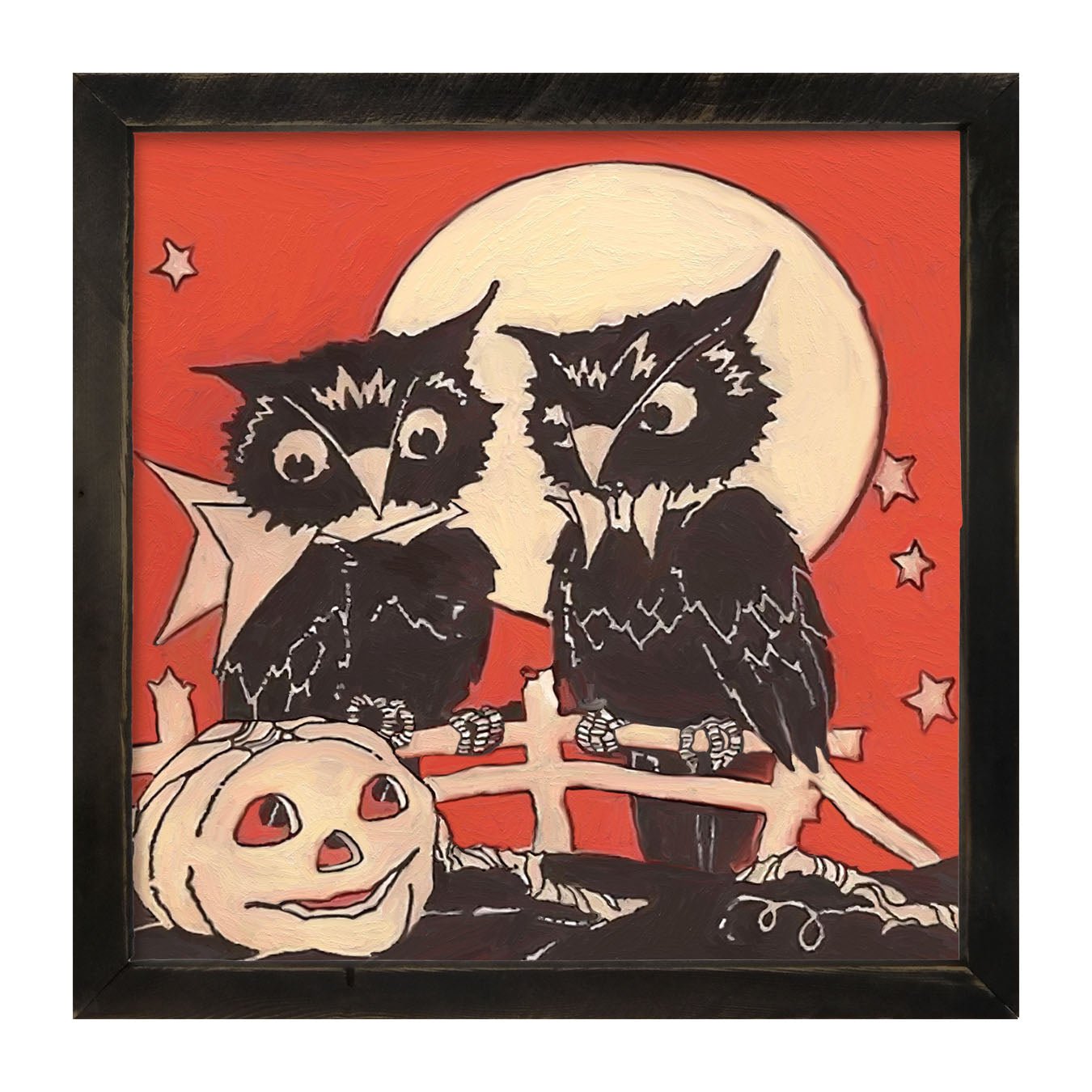 Two Owls - Framed Art