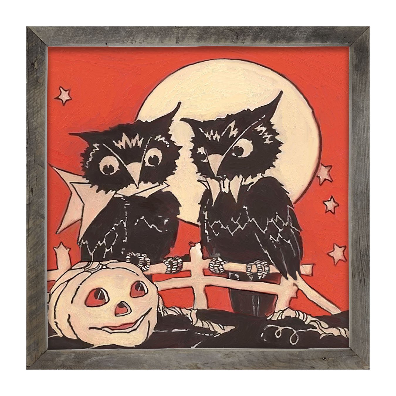 Two Owls - Framed Art