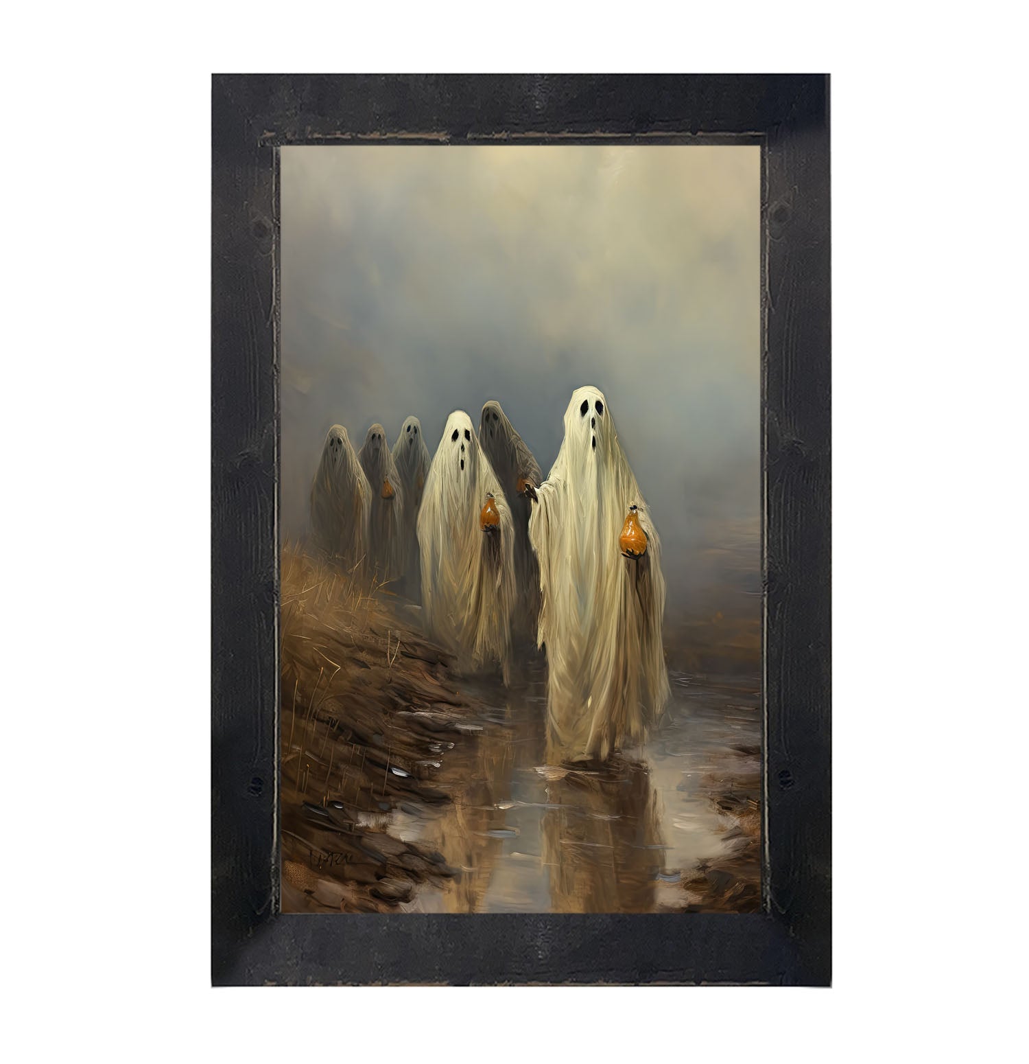 Group of ghosts - Framed Art