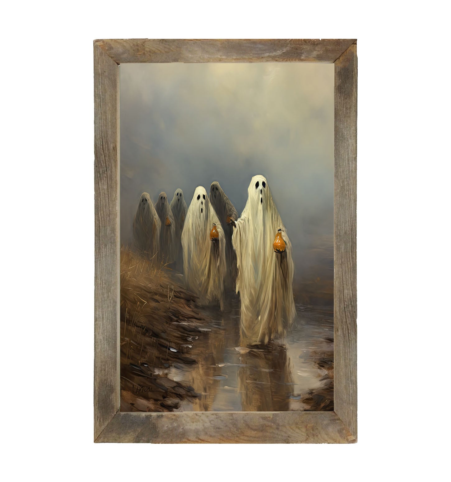 Group of ghosts - Framed Art