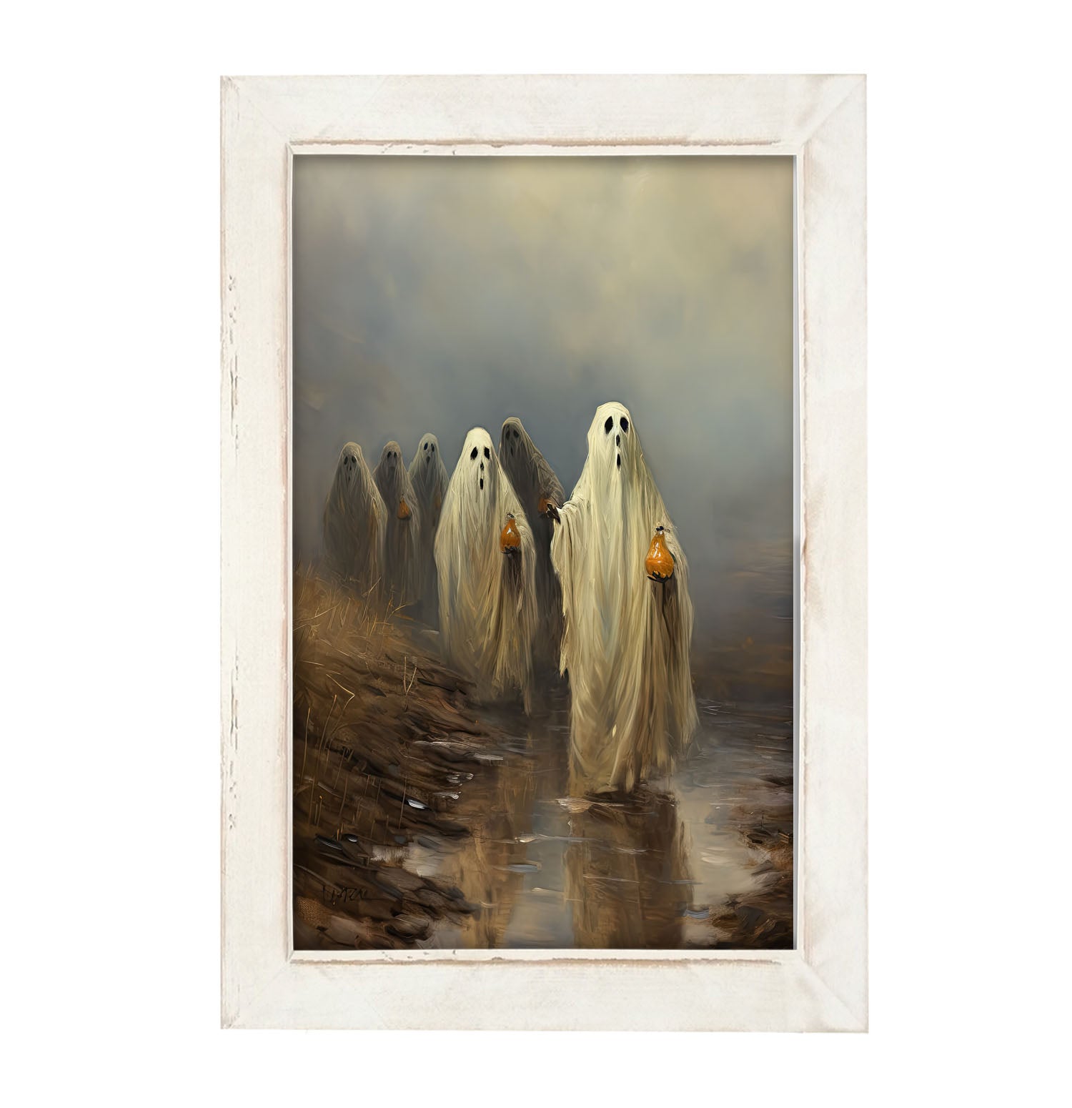 Group of ghosts - Framed Art