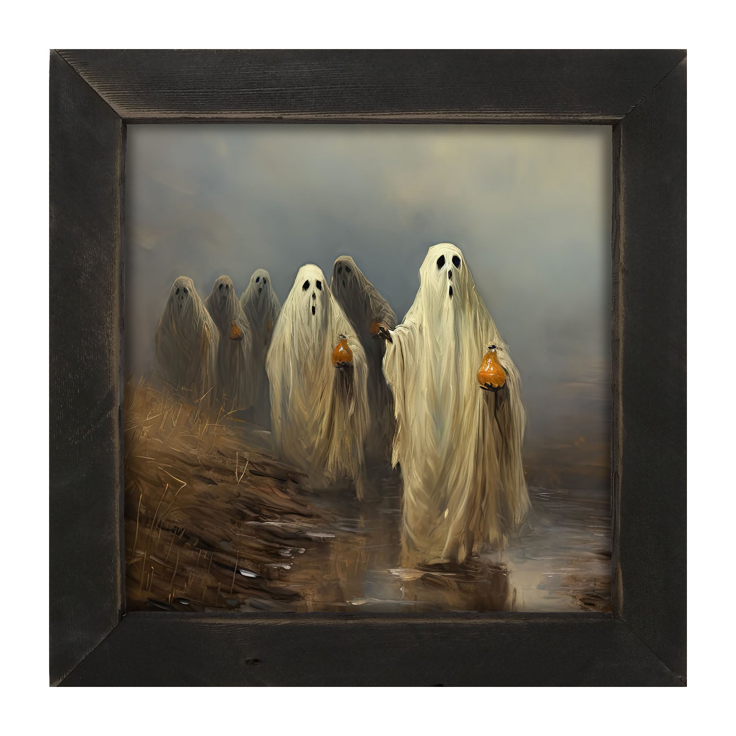 Group of ghosts - Framed Art