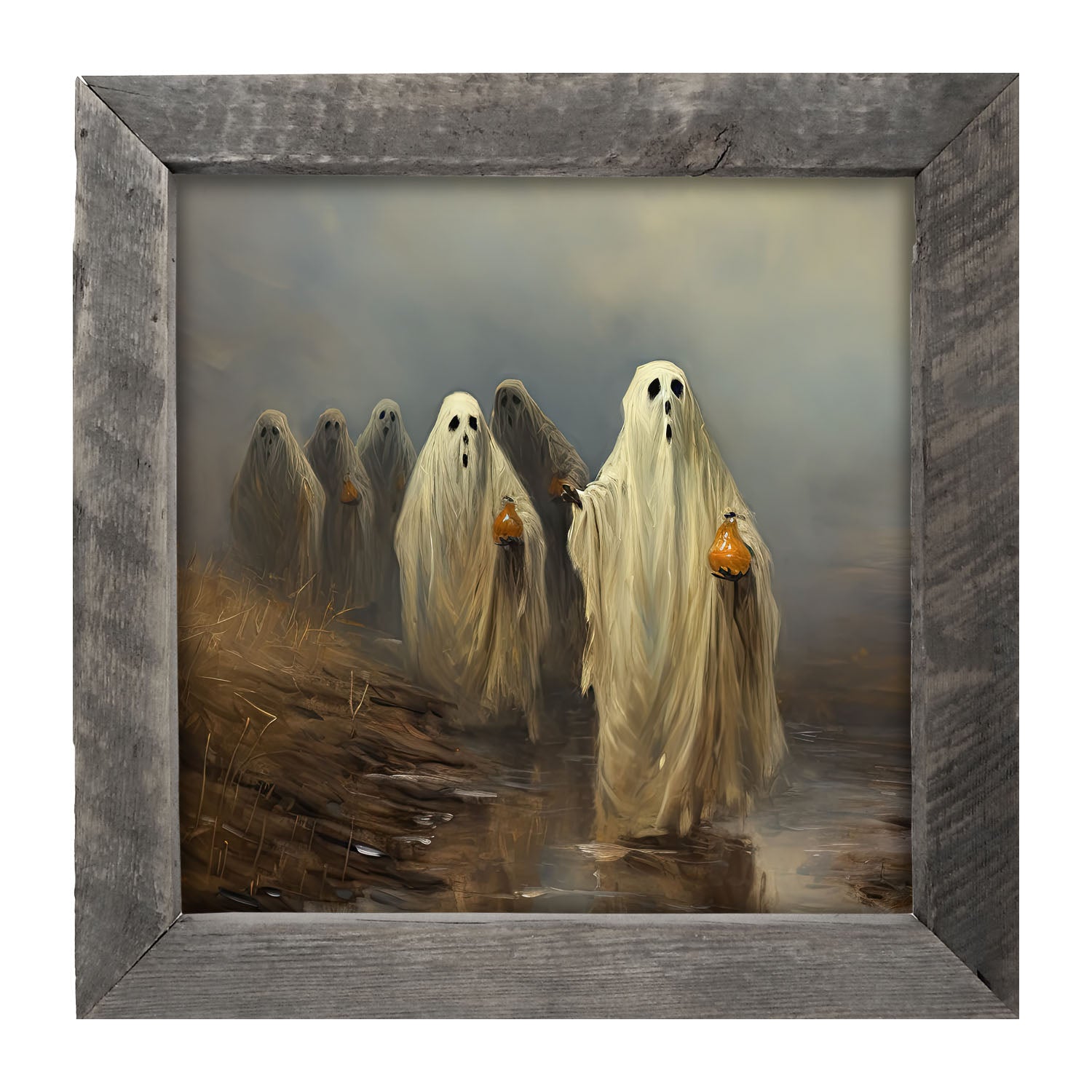 Group of ghosts - Framed Art