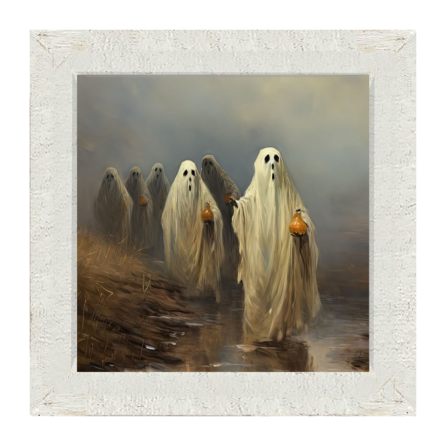 Group of ghosts - Framed Art