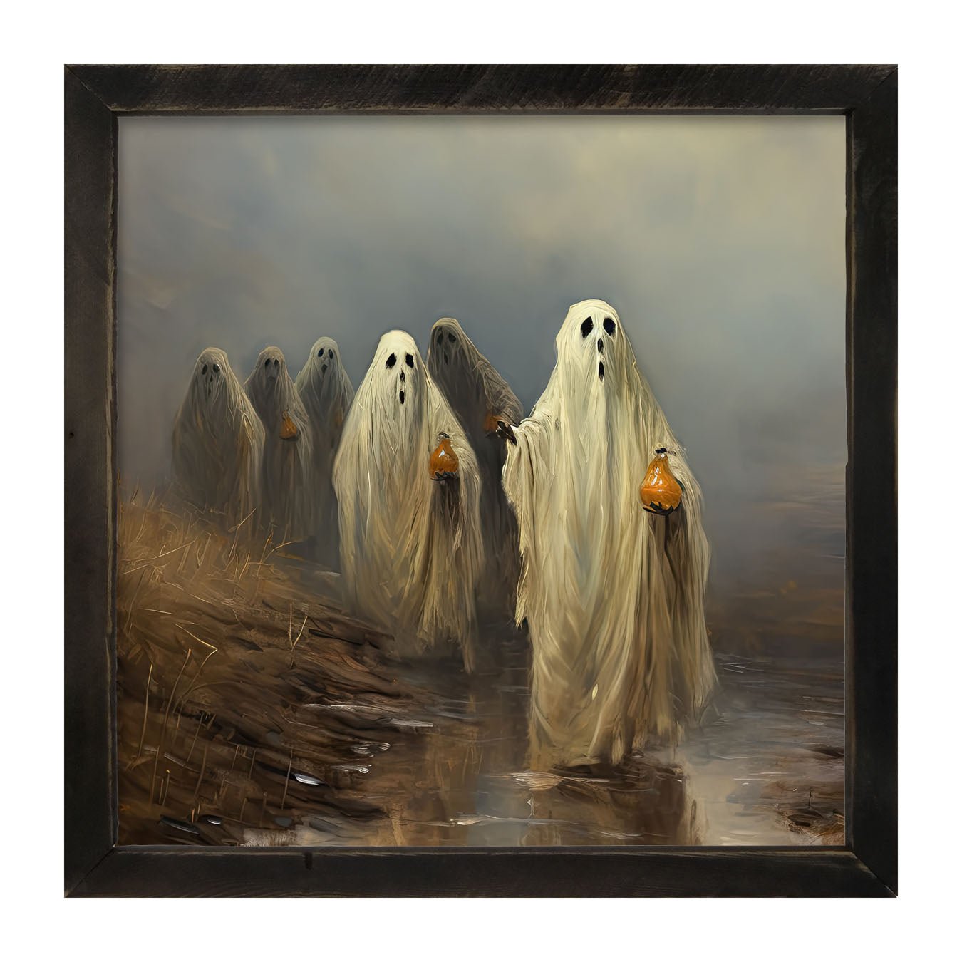 Group of ghosts - Framed Art