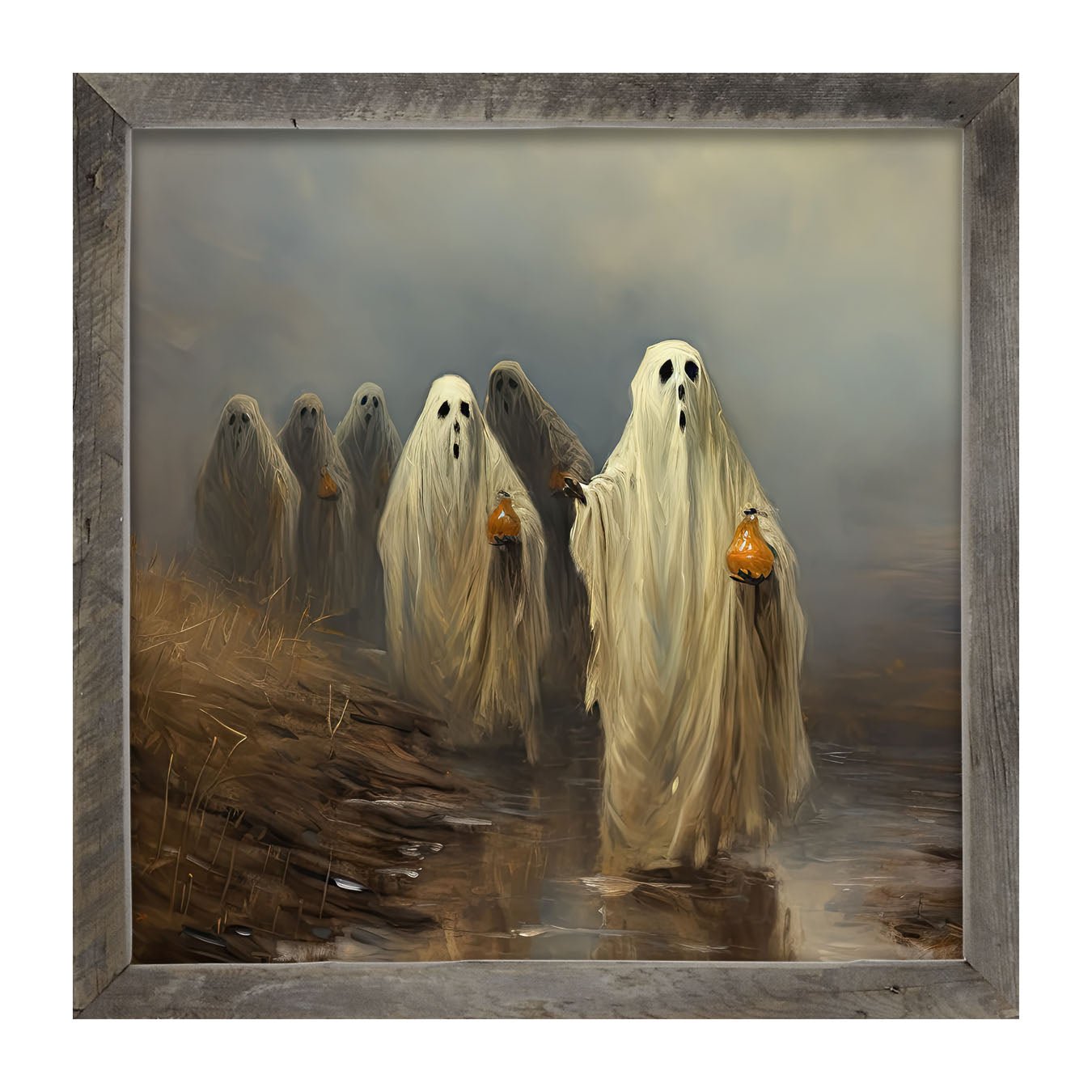 Group of ghosts - Framed Art