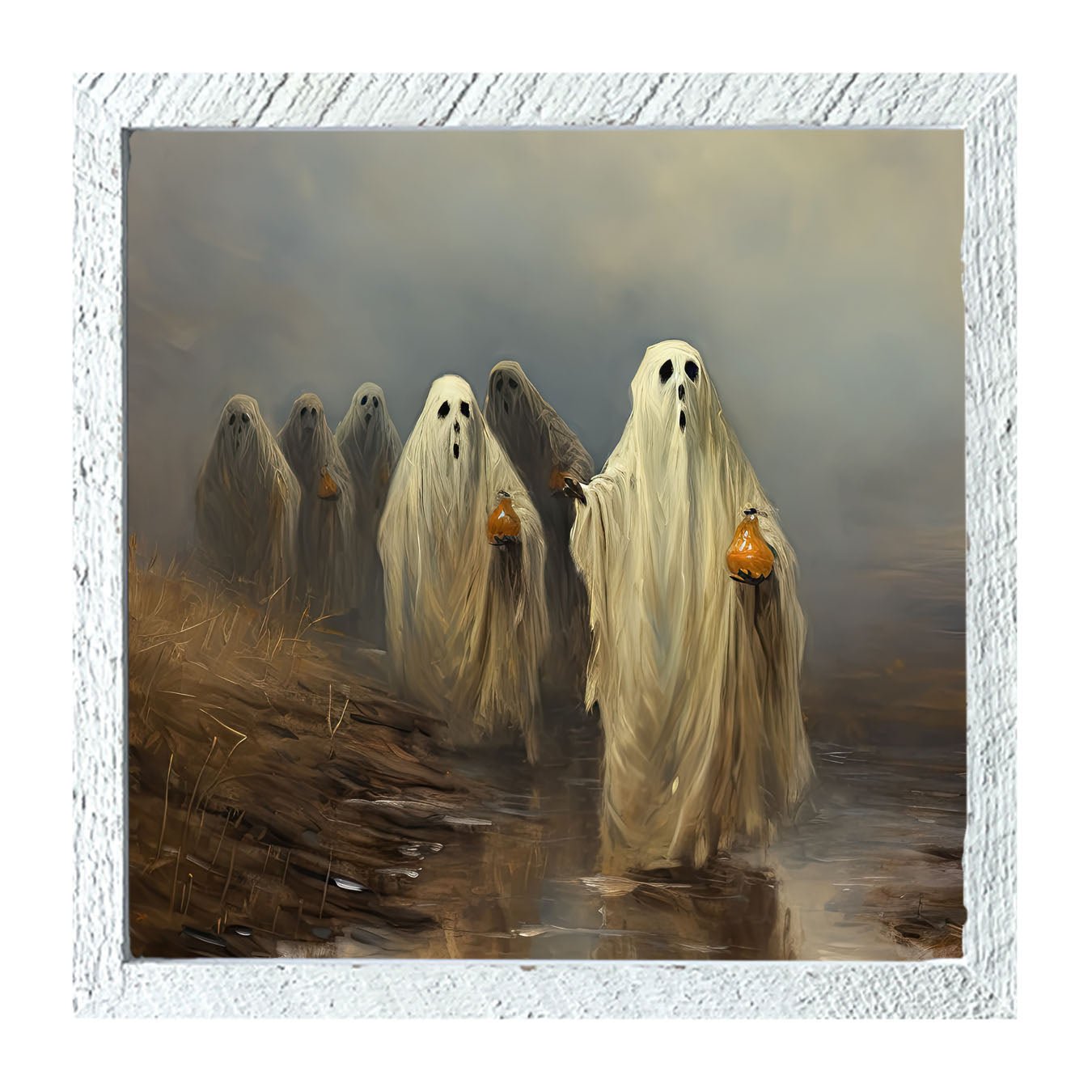 Group of ghosts - Framed Art