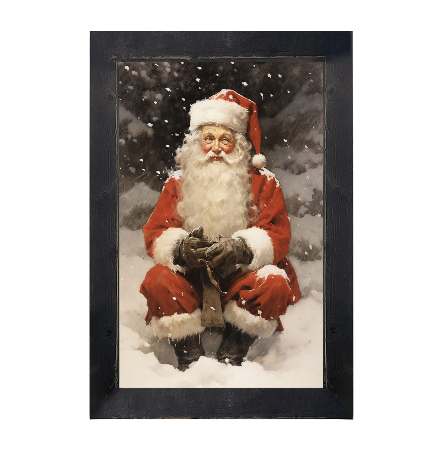 Santa distracted - Framed Art