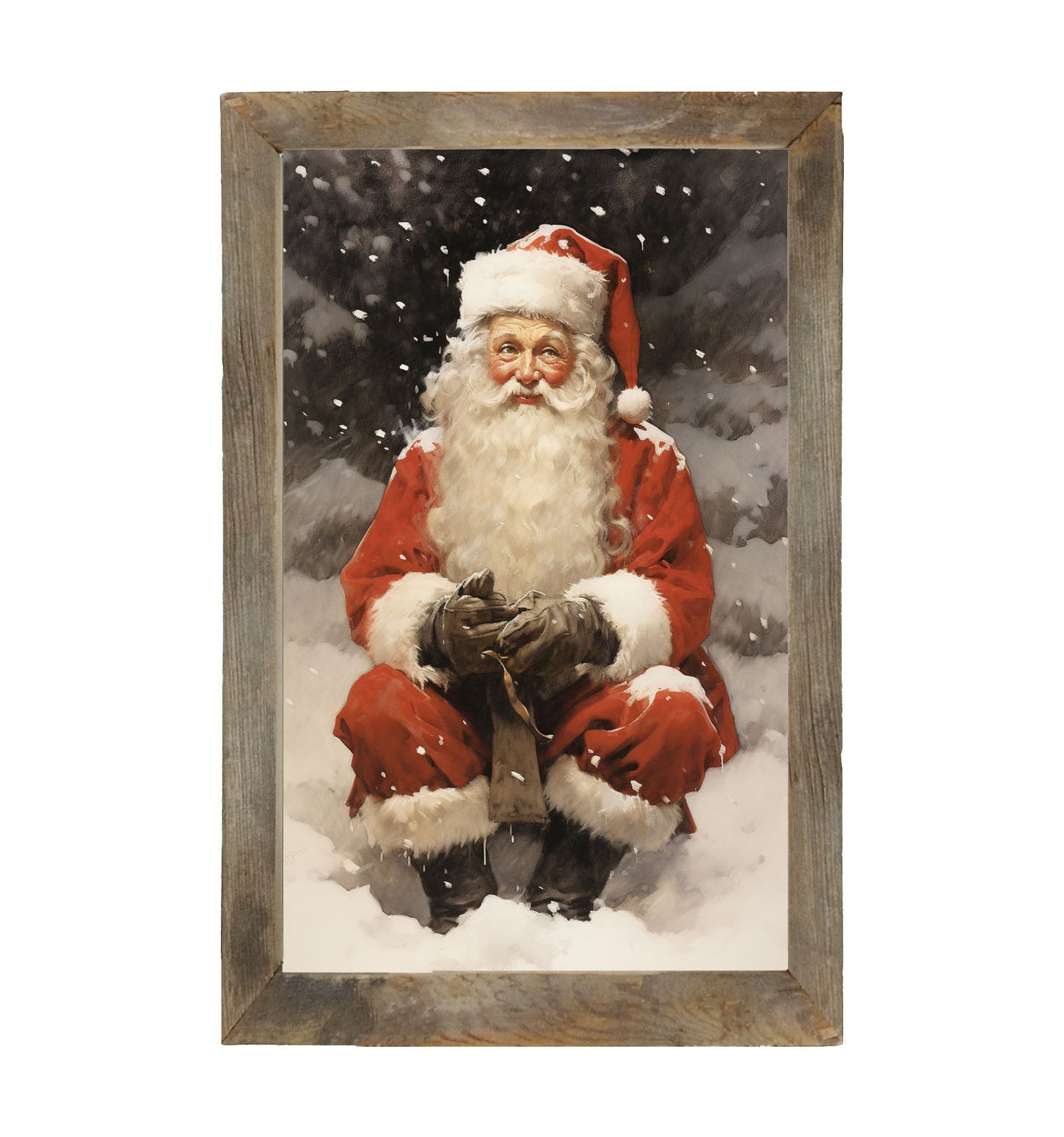 Santa distracted - Framed Art