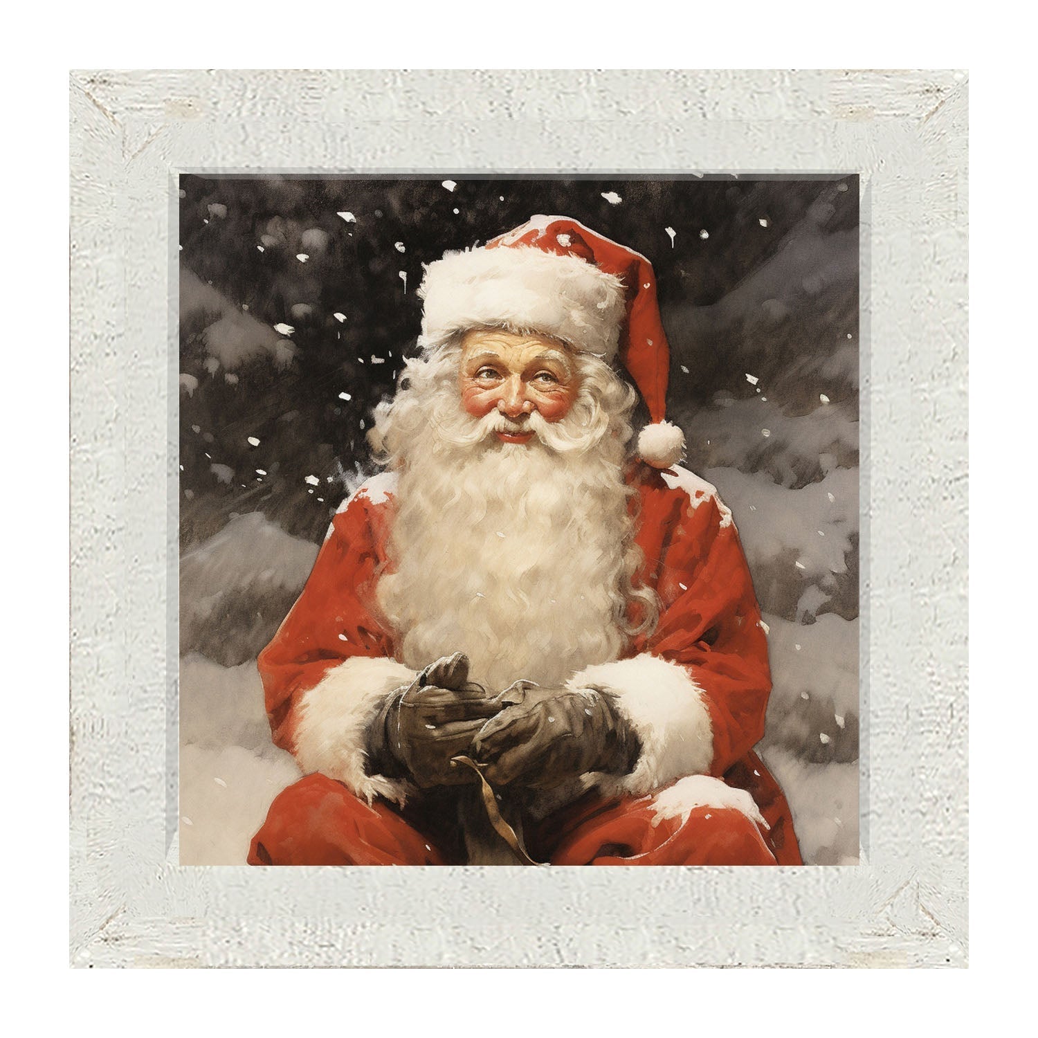 Santa distracted - Framed Art