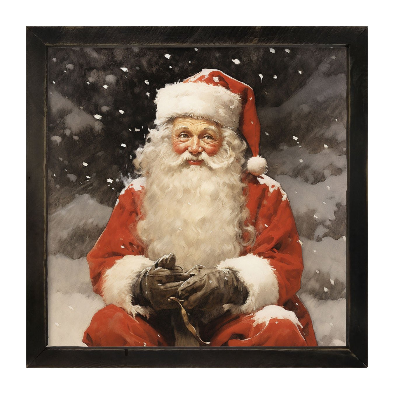 Santa distracted - Framed Art