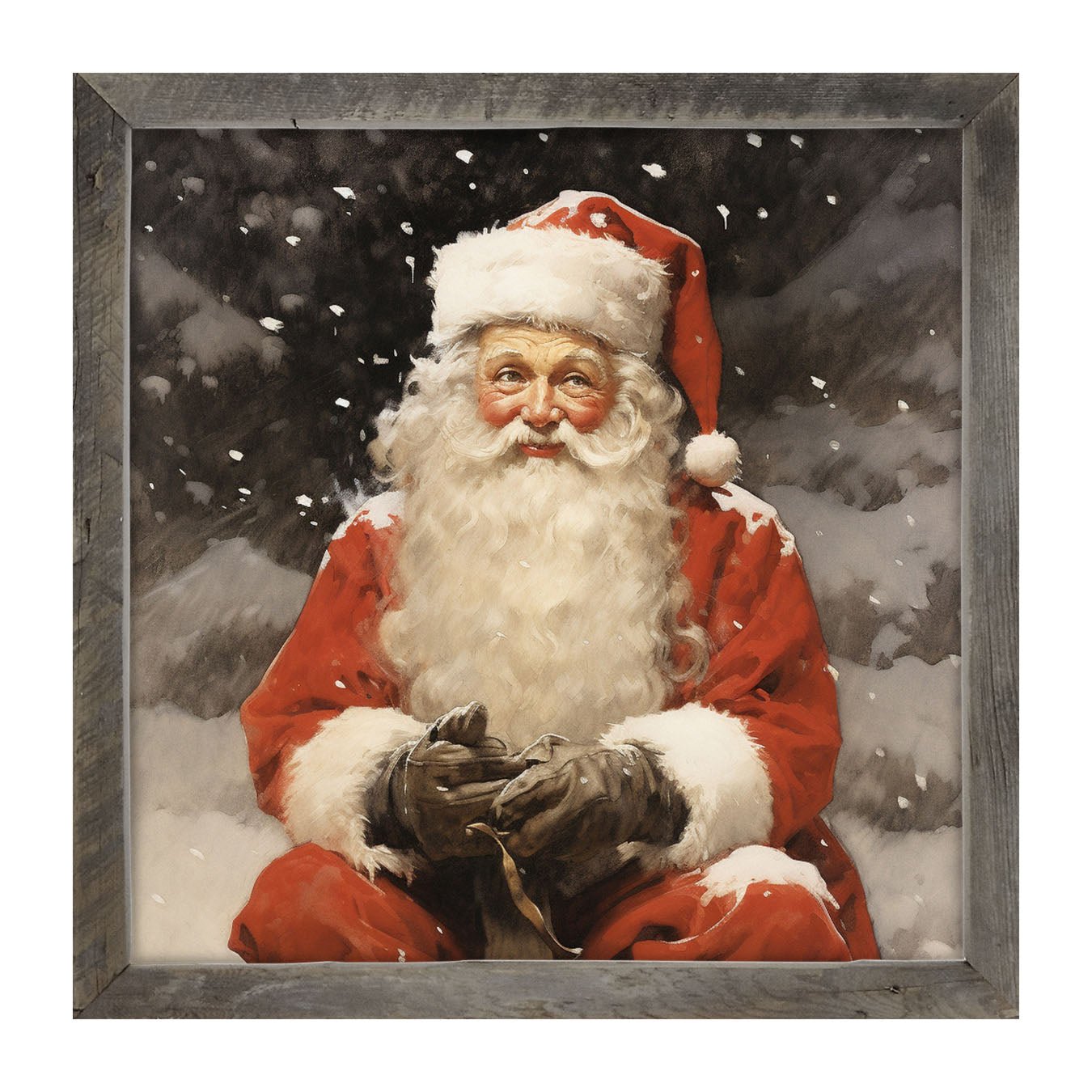 Santa distracted - Framed Art