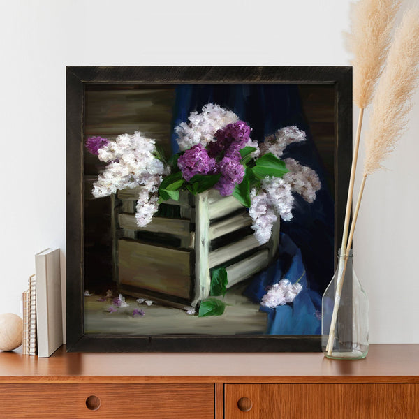 Lilacs in a Crate