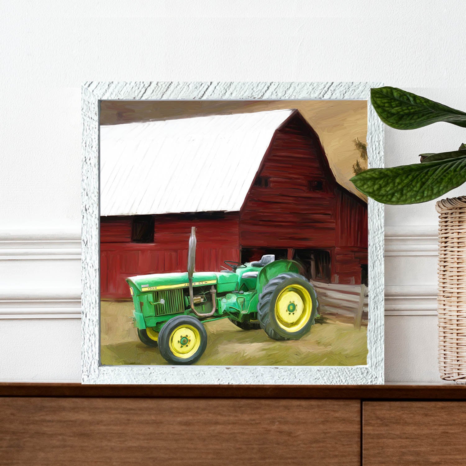 Vintage Green Tractor