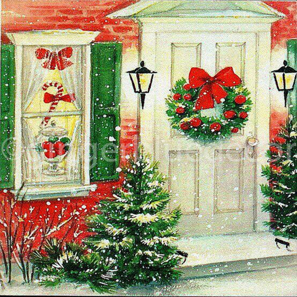 Decorated Christmas Door